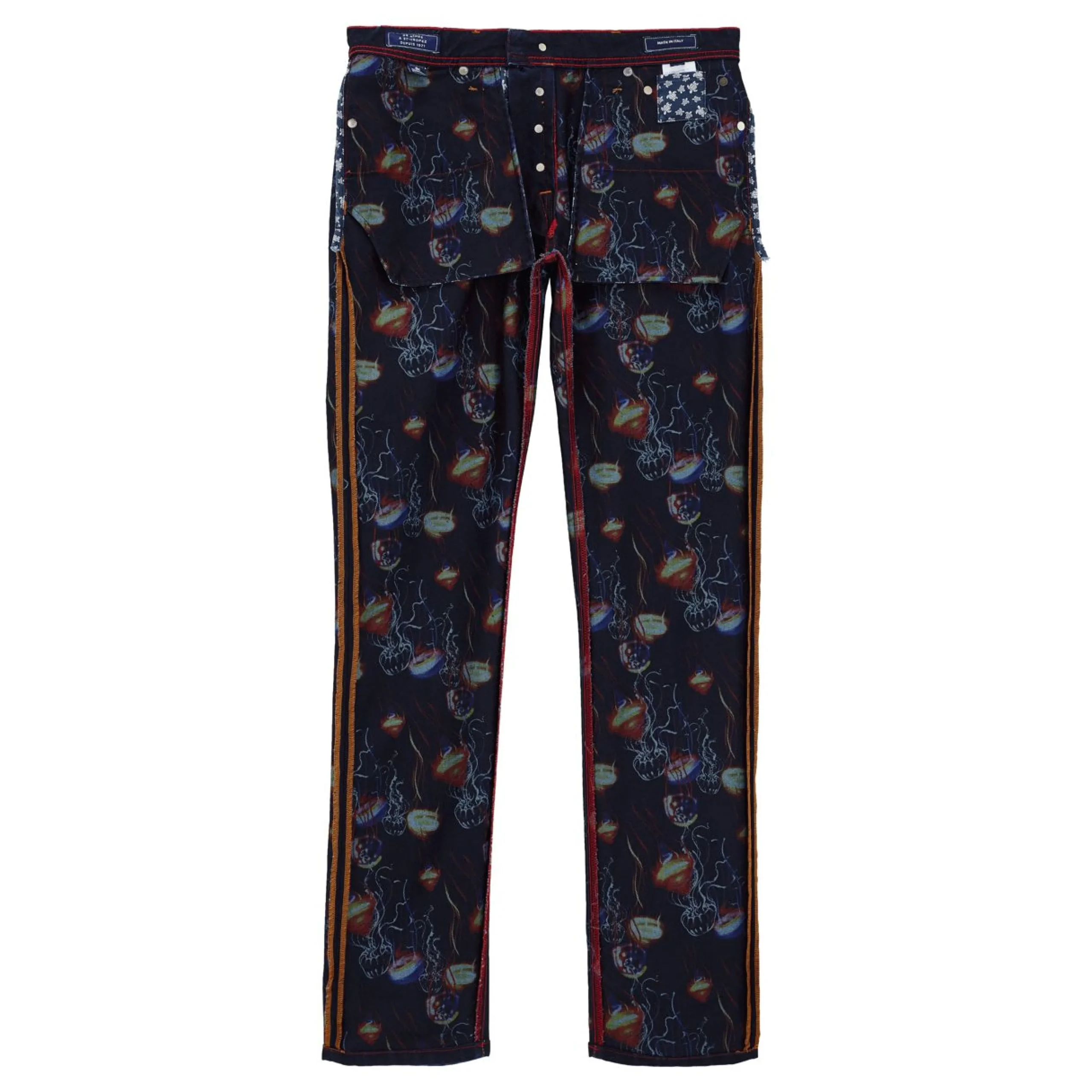 Homme Vilebrequin Pantalons^Jeans 5 Poches Homme Imprime Neo Medusa