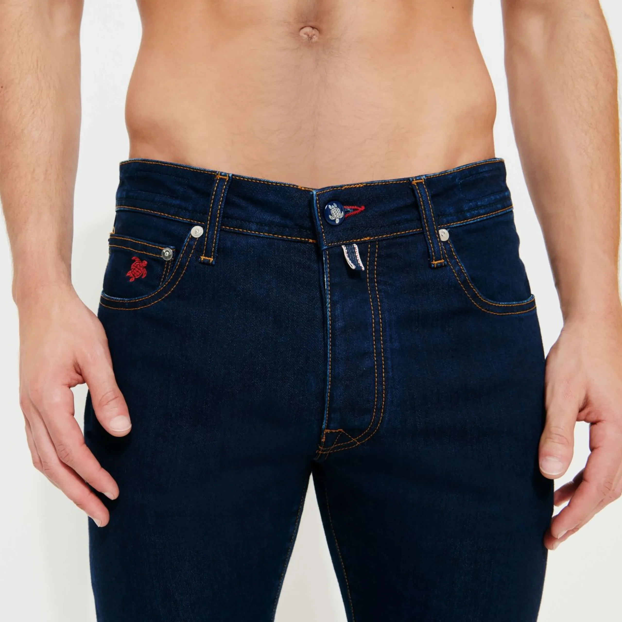 Homme Vilebrequin Pantalons^Jeans 5 Poches Homme Imprime Neo Medusa