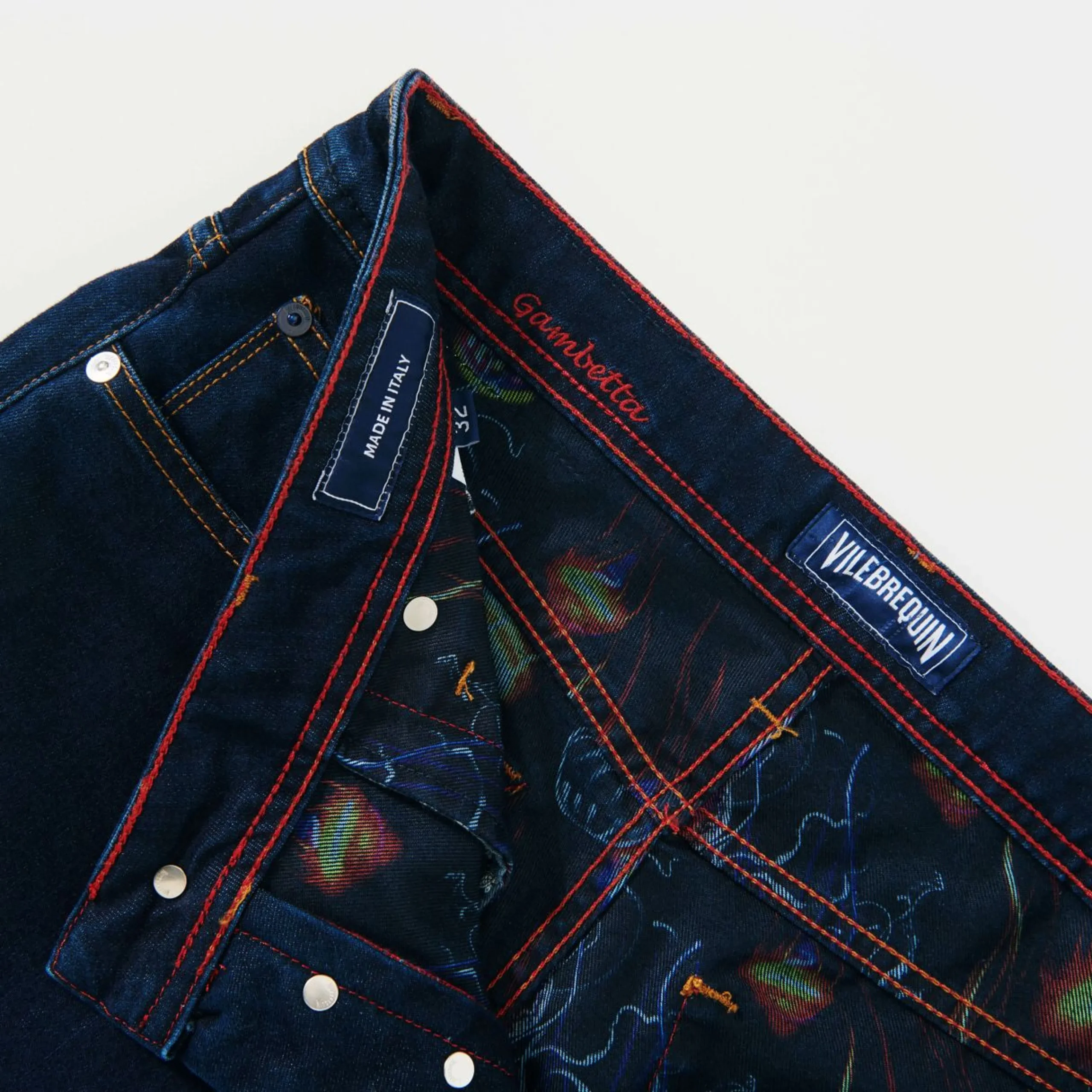 Homme Vilebrequin Pantalons^Jeans 5 Poches Homme Imprime Neo Medusa