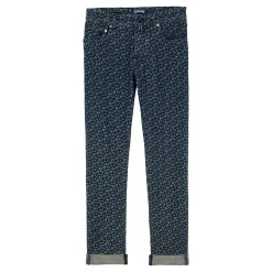 Homme Vilebrequin Pantalons^Jeans 5 Poches Homme Imprime Micro Turtles Corrosion
