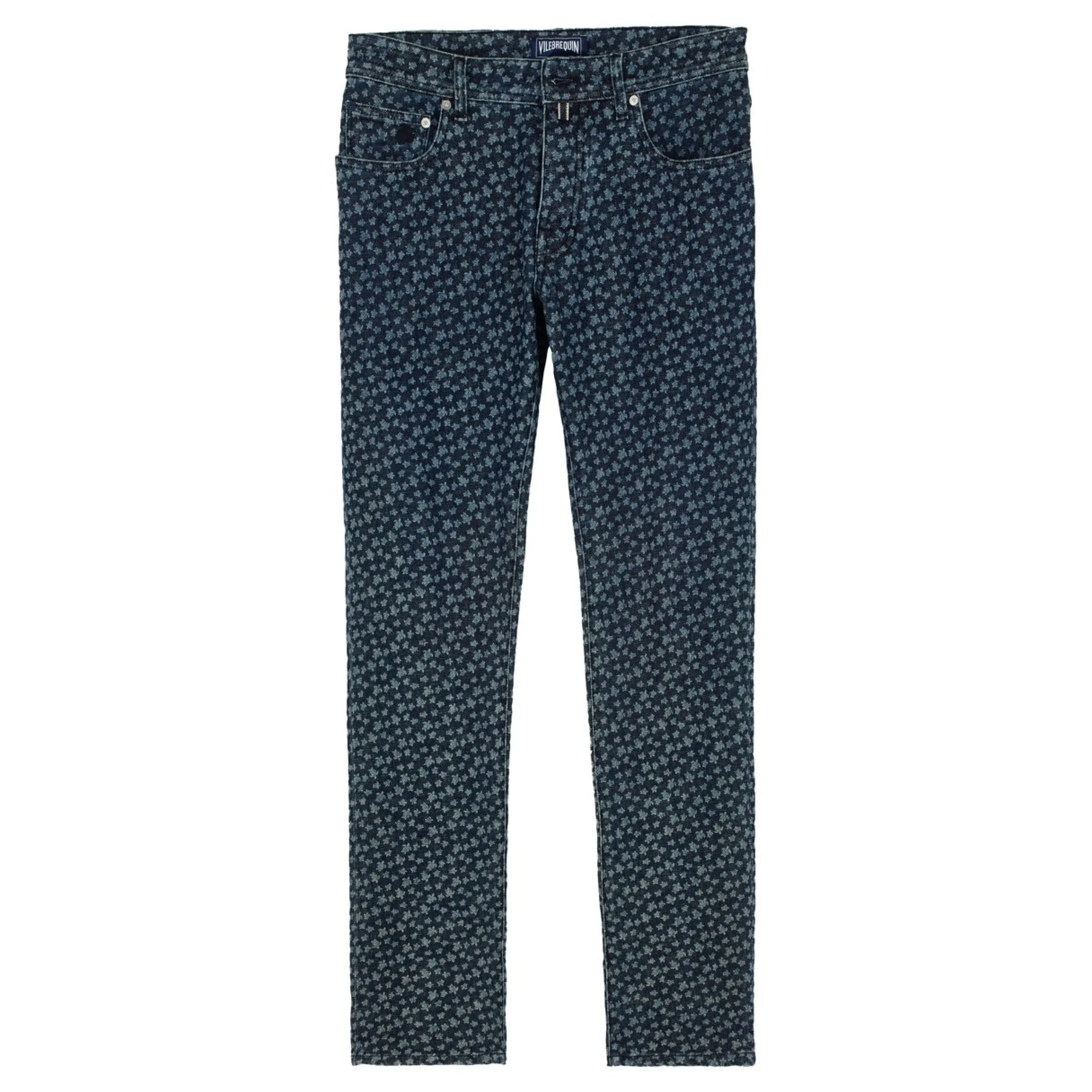 Homme Vilebrequin Pantalons^Jeans 5 Poches Homme Imprime Micro Turtles Corrosion