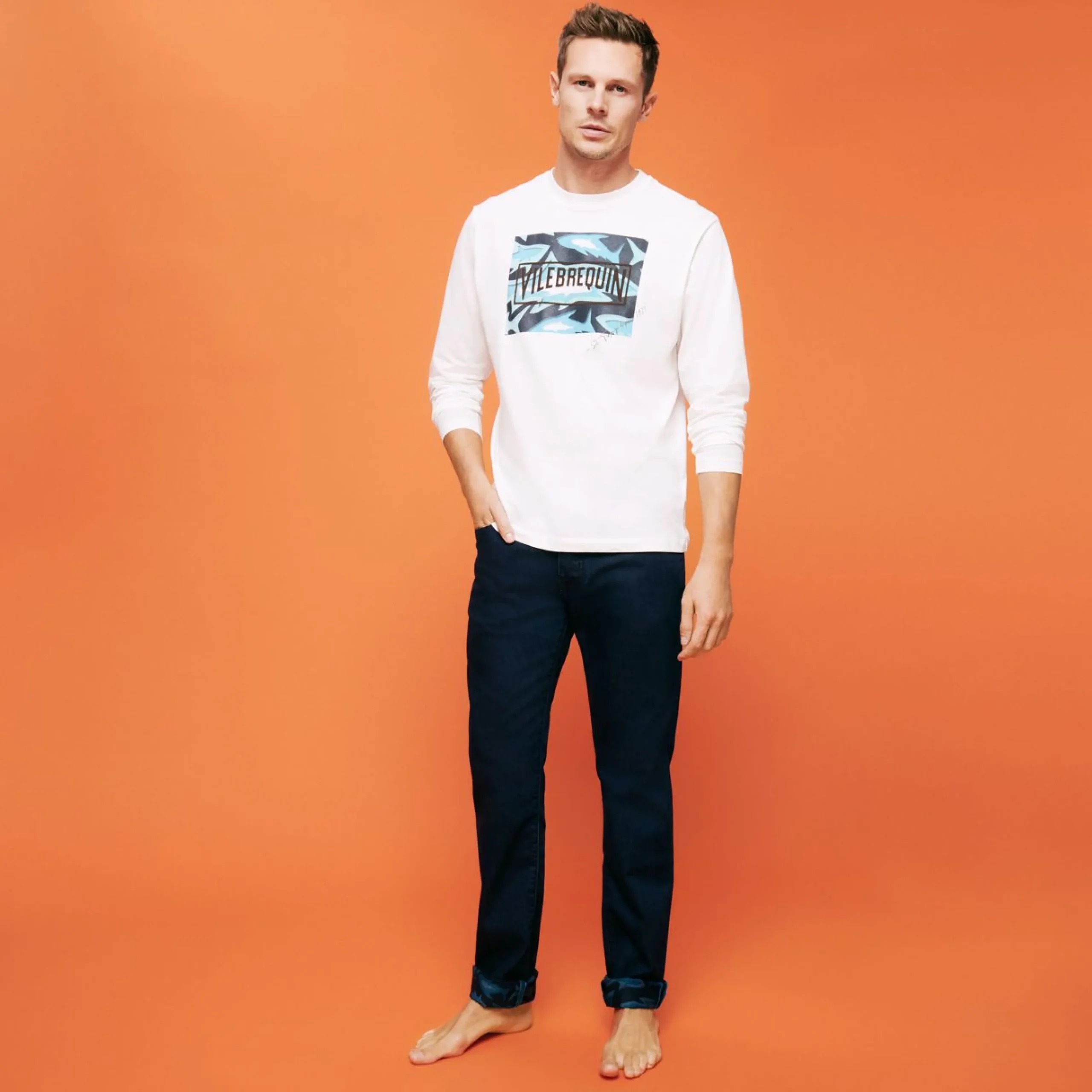 Homme Vilebrequin Pantalons^Jeans 5 Poches Homme Requins 3D