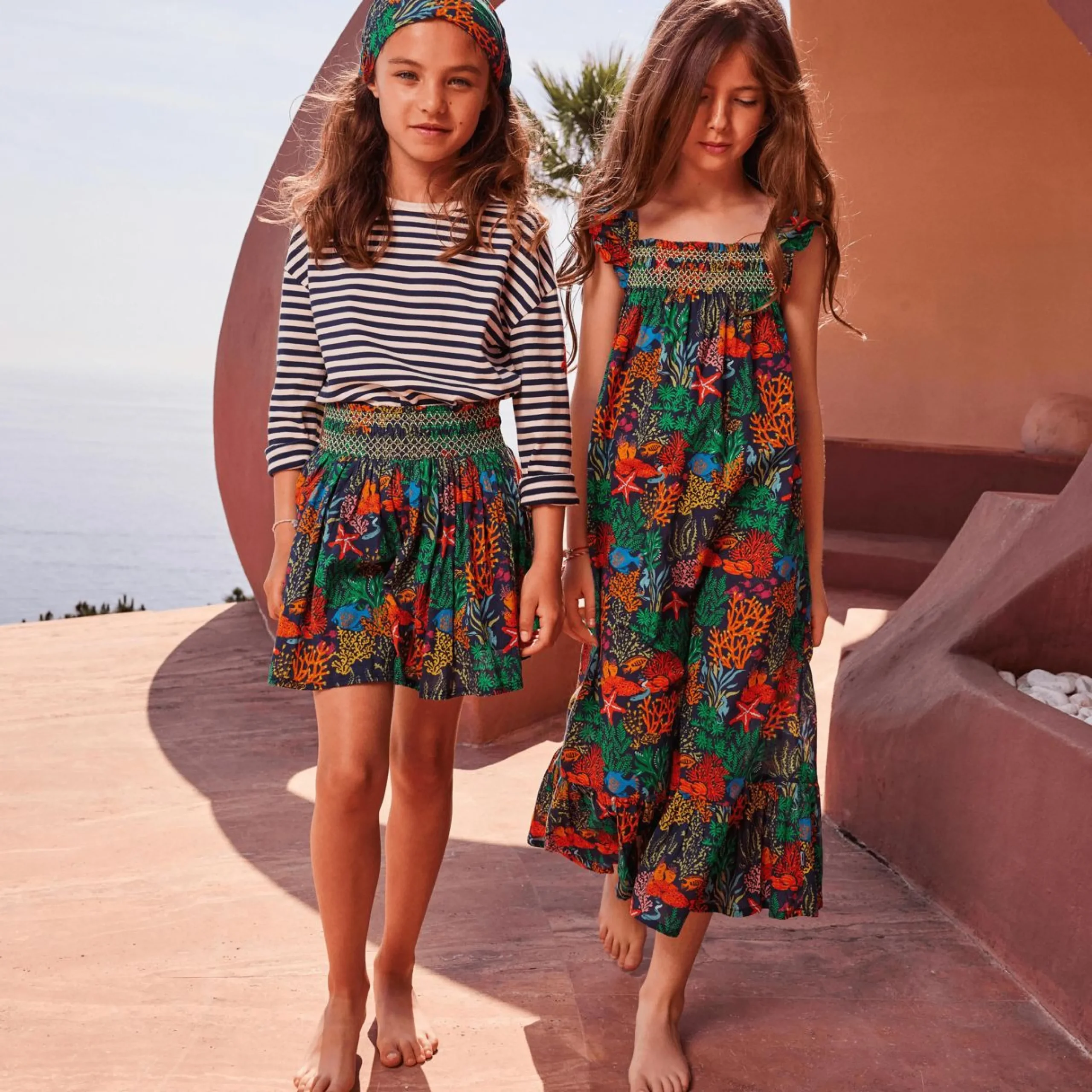 Fille Vilebrequin Jupes^Jupe Fille Fonds Marins Multicolores