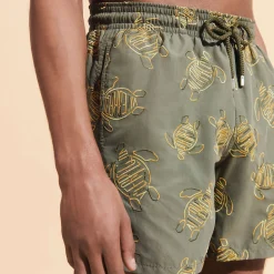 Homme Vilebrequin Le Brodé^Maillot De Bain Brodé Homme Vbq Turtles - Edition Limitee