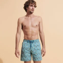 Homme Vilebrequin Le Père & Fils^Maillot De Bain Brodé Homme Gulf Stream - Edition Limitee