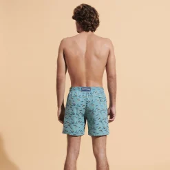 Homme Vilebrequin Le Père & Fils^Maillot De Bain Brodé Homme Gulf Stream - Edition Limitee