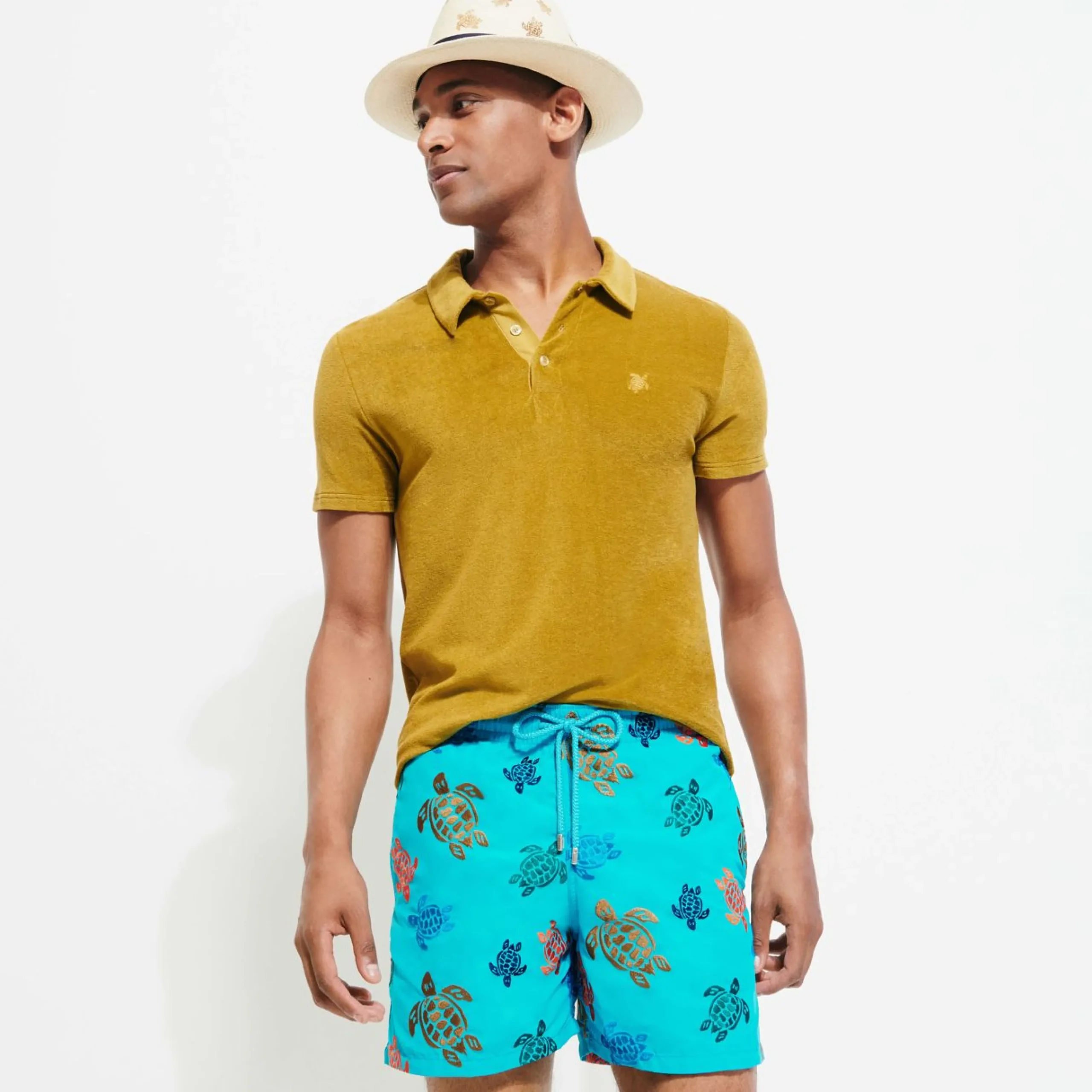 Homme Vilebrequin Le Brodé^Maillot De Bain Brodé Homme Ronde Des Tortues - Edition Limitee
