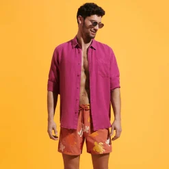 Homme Vilebrequin Le Brodé^Maillot De Bain Brodé Homme Ronde Tortues Multicolores - Edition Limitee