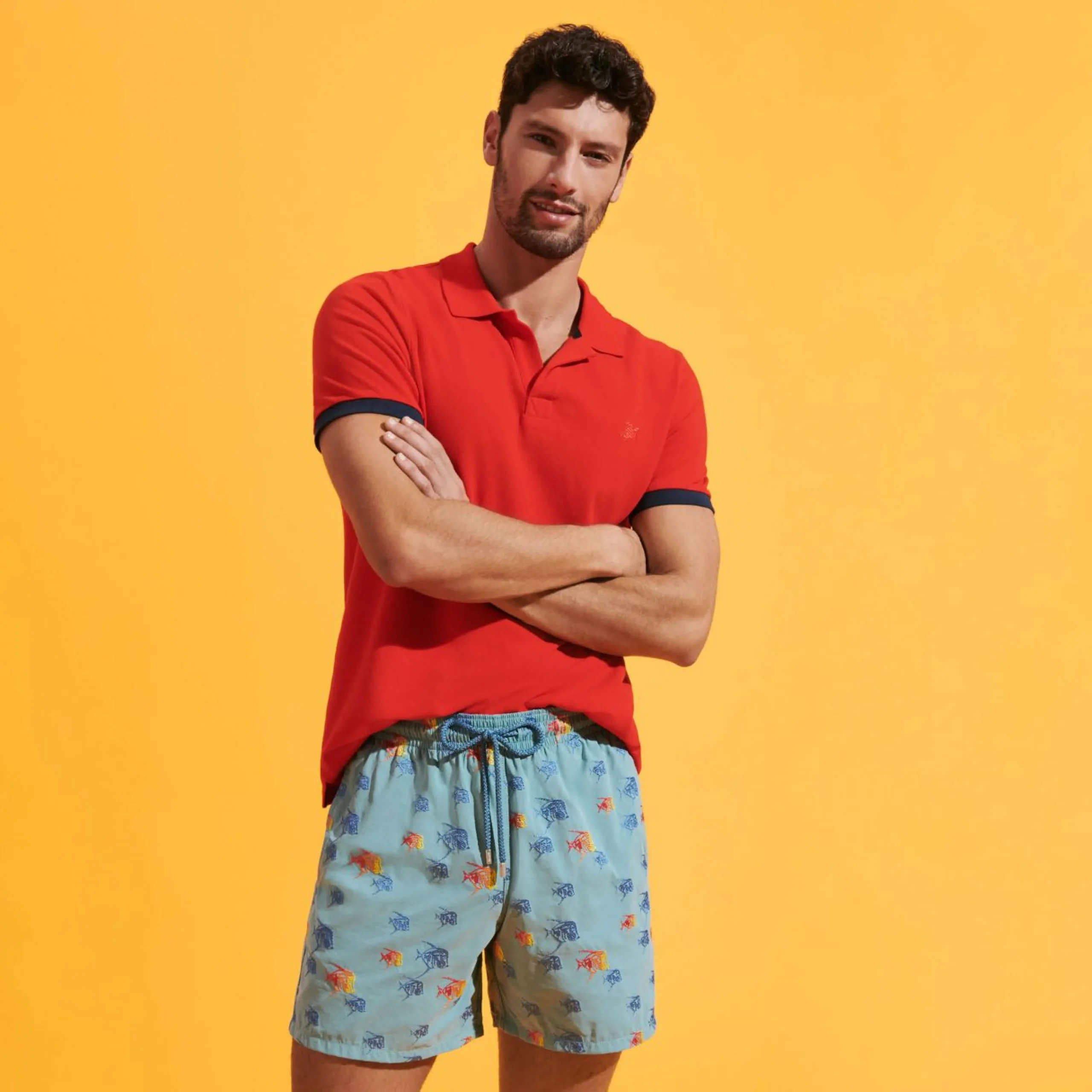 Homme Vilebrequin Le Brodé^Maillot De Bain Brodé Homme Piranhas - Edition Limitee