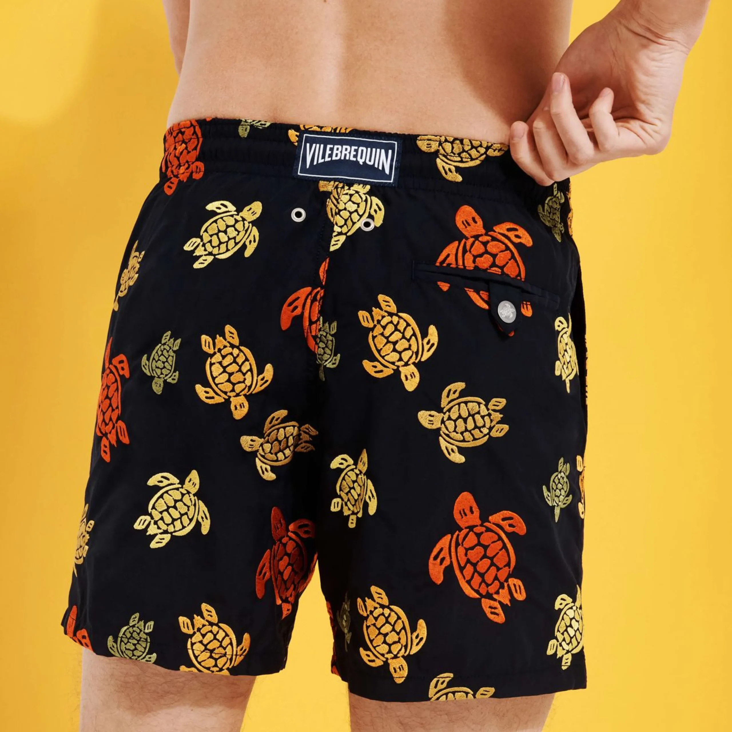 Homme Vilebrequin Le Brodé^Maillot De Bain Brodé Homme Ronde Des Tortues - Edition Limitee