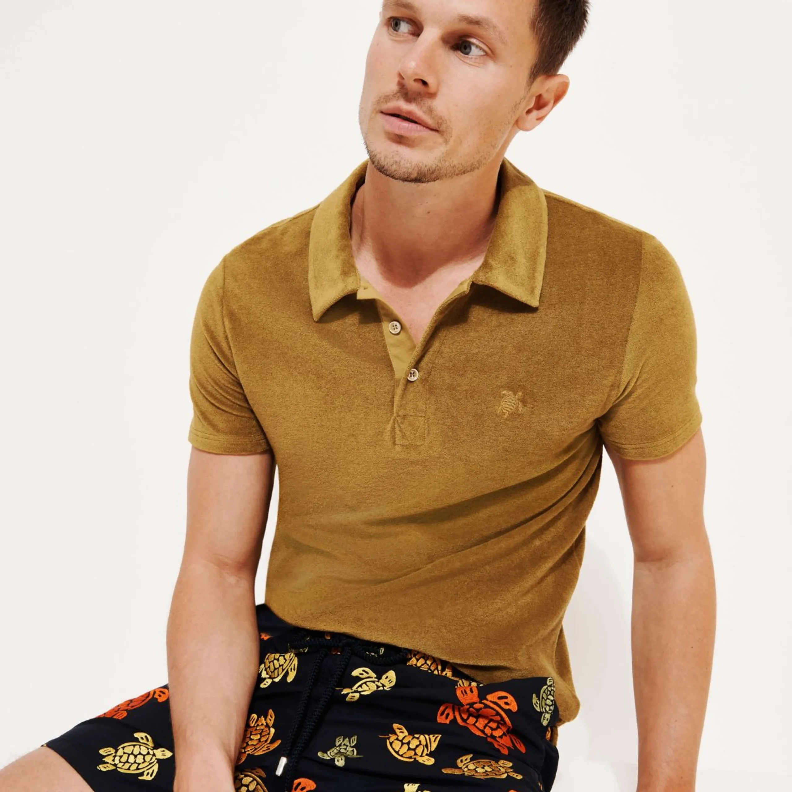 Homme Vilebrequin Le Brodé^Maillot De Bain Brodé Homme Ronde Des Tortues - Edition Limitee