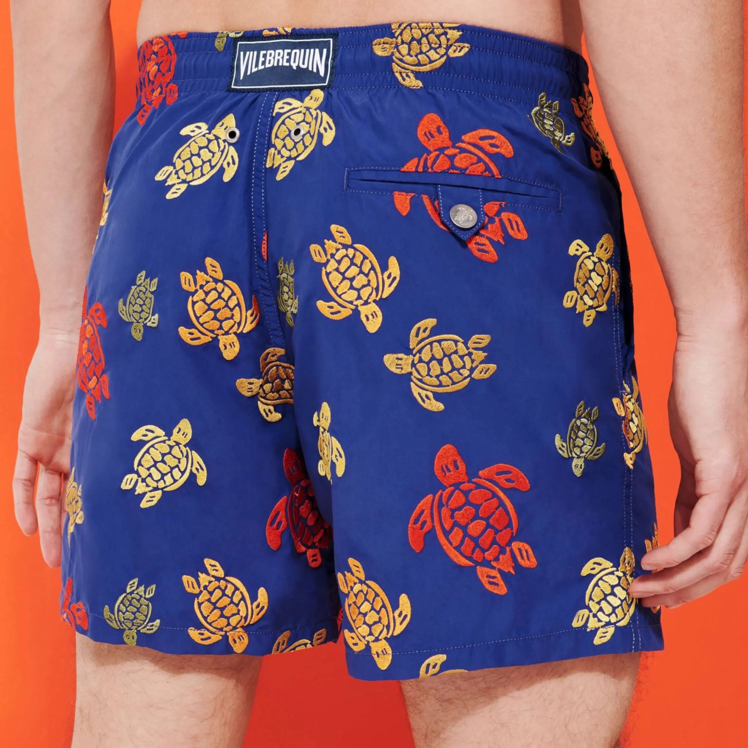 Homme Vilebrequin Le Brodé^Maillot De Bain Brodé Homme Ronde Des Tortues - Edition Limitee