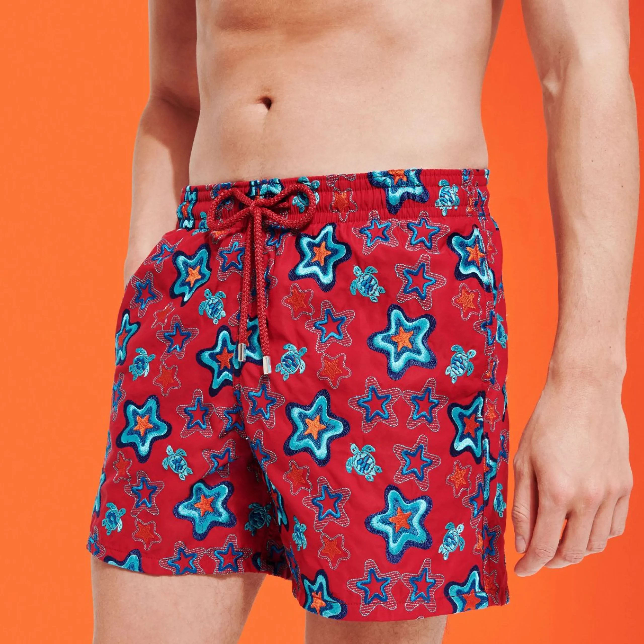 Homme Vilebrequin Le Brodé^Maillot De Bain Brodé Homme Stars Gift - Edition Limitee