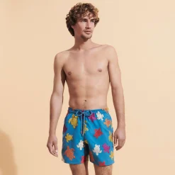 Homme Vilebrequin Le Brodé^Maillot De Bain Brodé Homme Ronde Tortues Multicolores - Edition Limitee