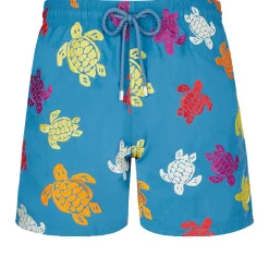 Homme Vilebrequin Le Brodé^Maillot De Bain Brodé Homme Ronde Tortues Multicolores - Edition Limitee