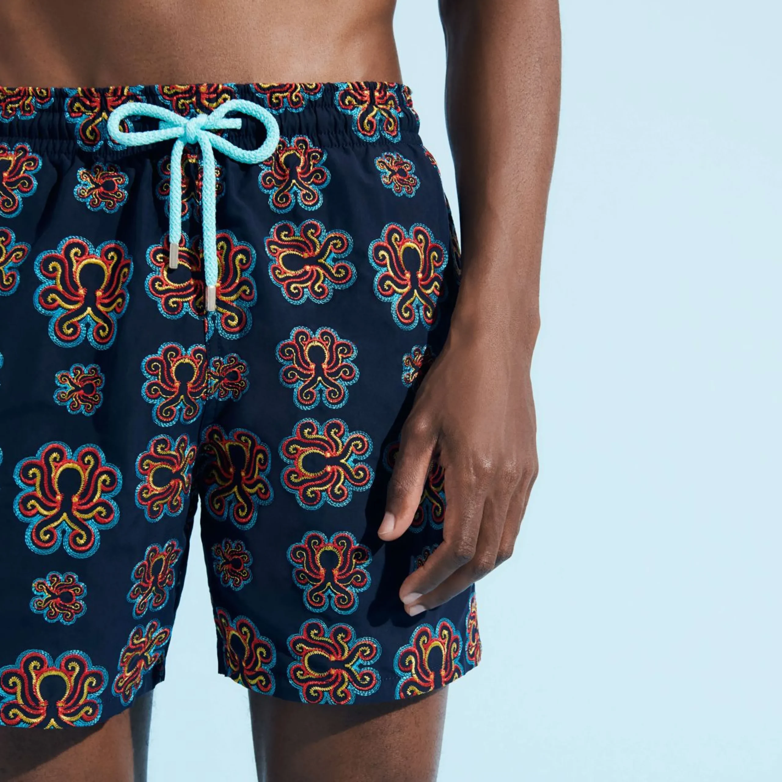 Homme Vilebrequin Le Brodé^Maillot De Bain Brodé Homme Poulpes Neon - Edition Limitee
