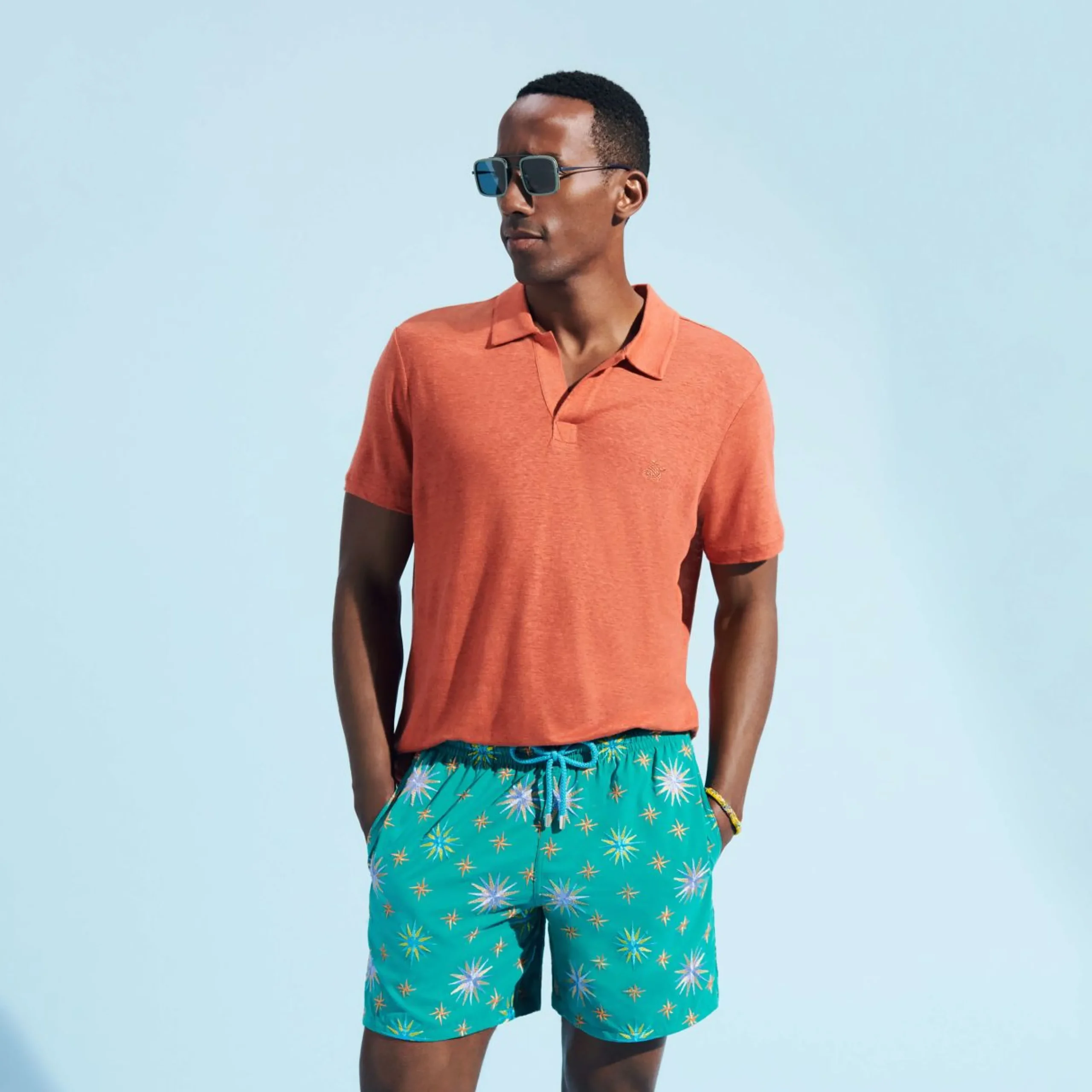Homme Vilebrequin Le Brodé^Maillot De Bain Brodé Homme Sud - Edition Limitee