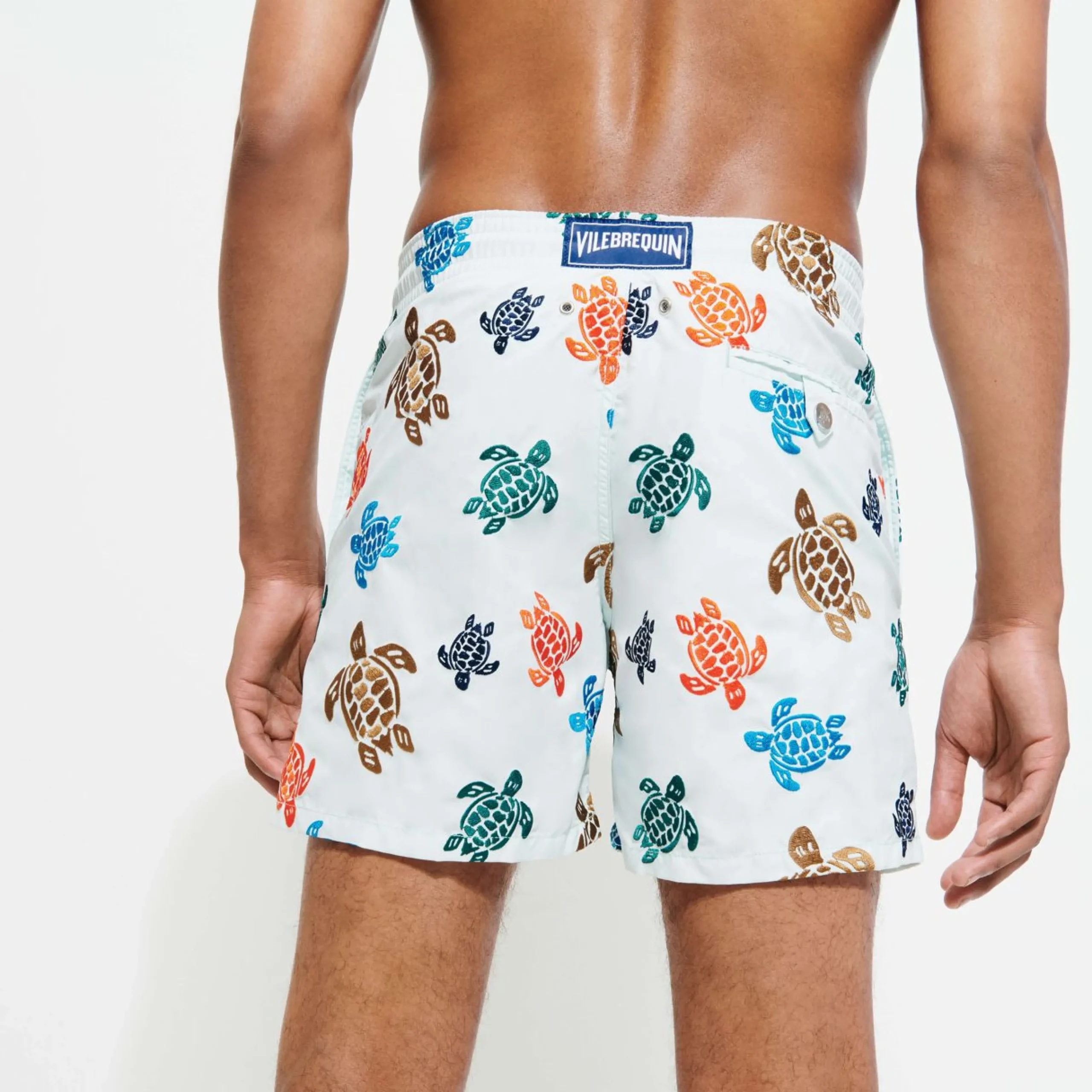Homme Vilebrequin Le Brodé^Maillot De Bain Brodé Homme Ronde Des Tortues - Edition Limitee