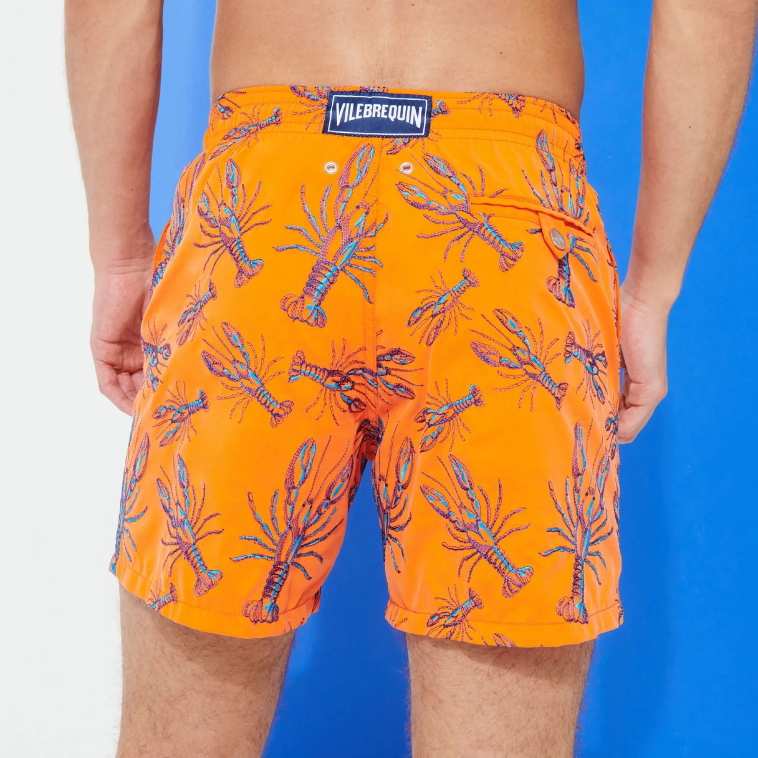 Homme Vilebrequin Le Brodé^Maillot De Bain Brodé Homme Lobsters - Edition Limitee