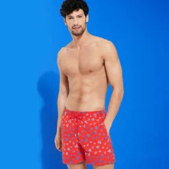 Homme Vilebrequin Le Brodé^Maillot De Bain Brodé Homme Micro Ronde Des Tortues - Edition Limitee