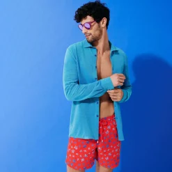 Homme Vilebrequin Le Brodé^Maillot De Bain Brodé Homme Micro Ronde Des Tortues - Edition Limitee