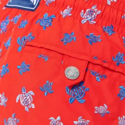 Homme Vilebrequin Le Brodé^Maillot De Bain Brodé Homme Micro Ronde Des Tortues - Edition Limitee