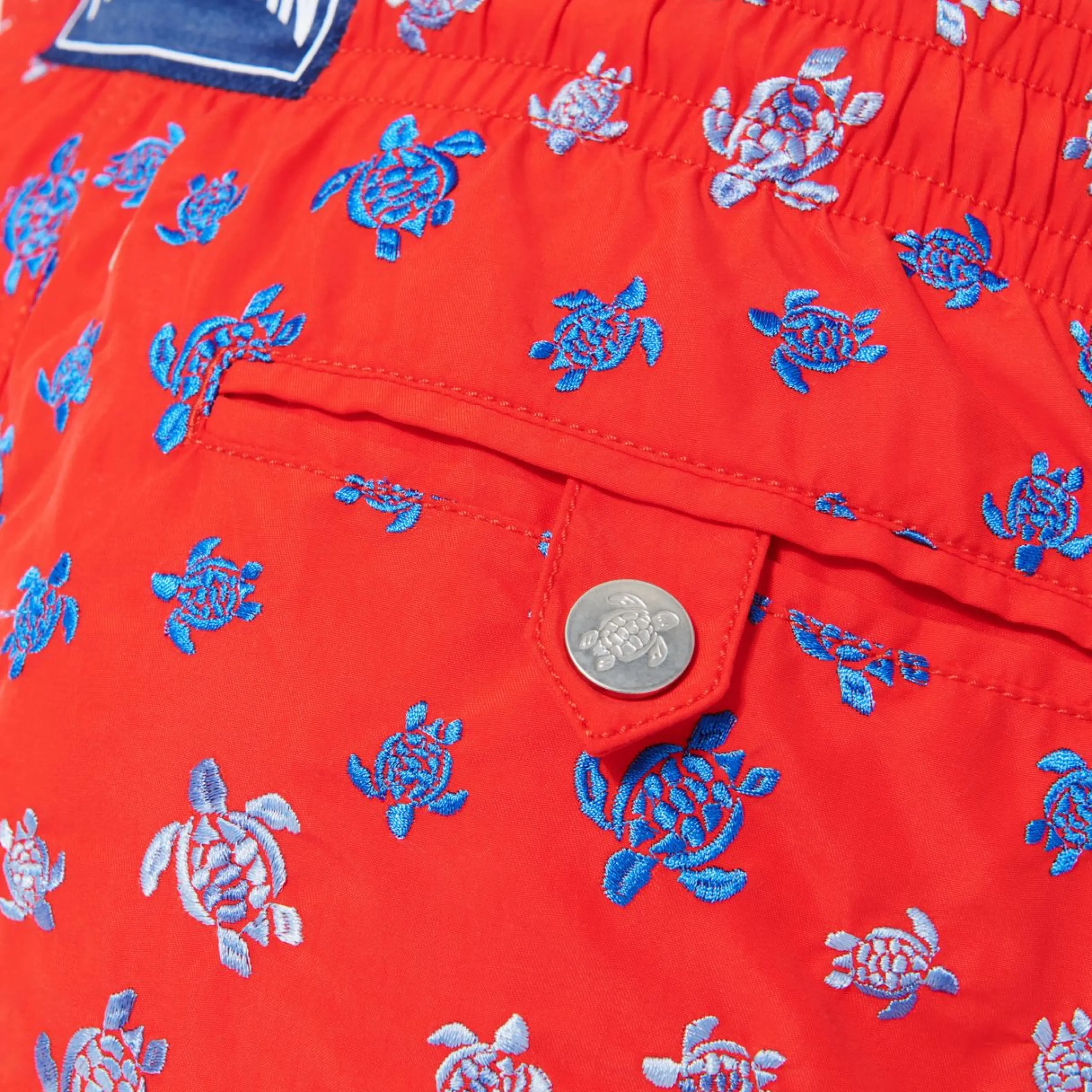 Homme Vilebrequin Le Brodé^Maillot De Bain Brodé Homme Micro Ronde Des Tortues - Edition Limitee