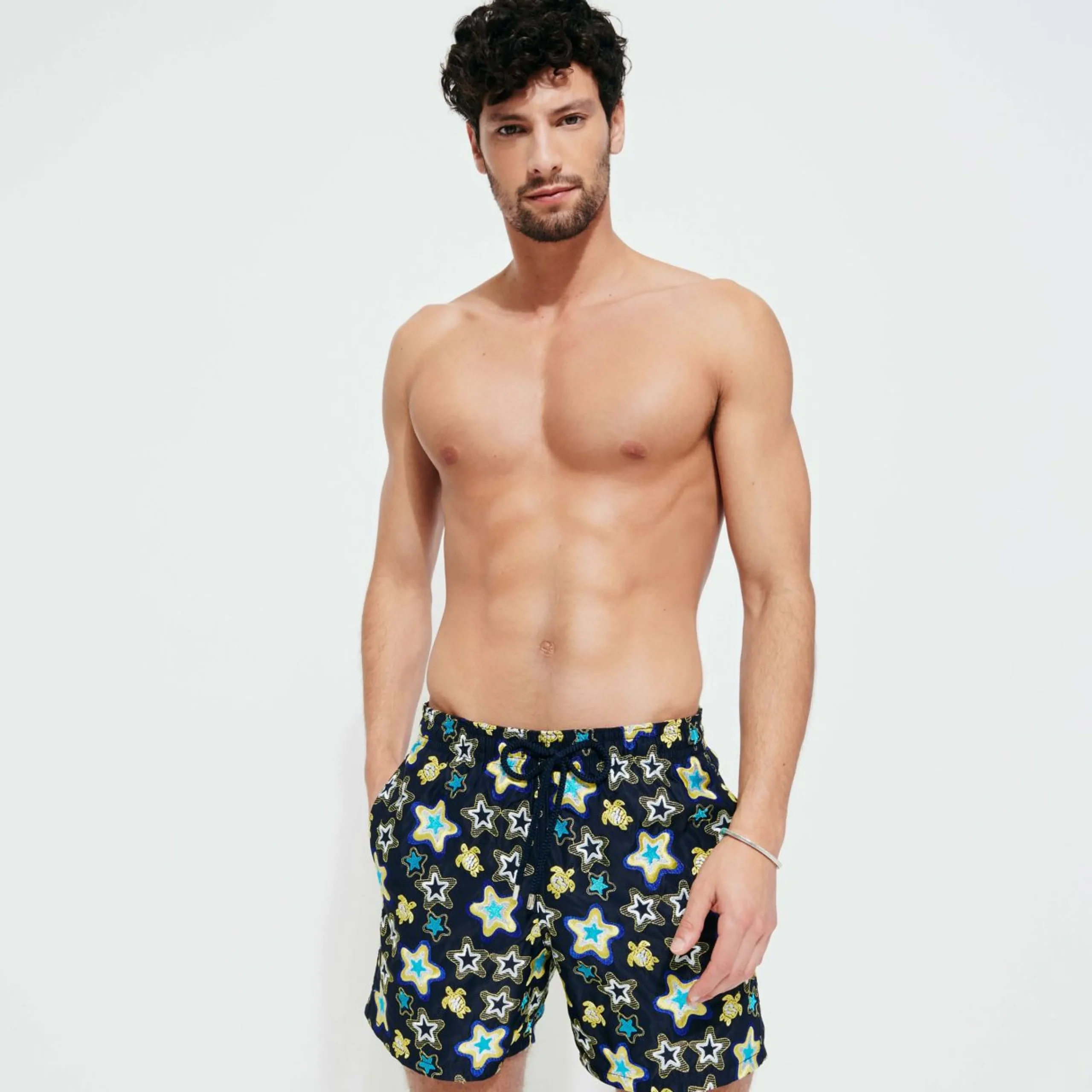 Homme Vilebrequin Le Brodé^Maillot De Bain Brodé Homme Stars Gift - Edition Limitee