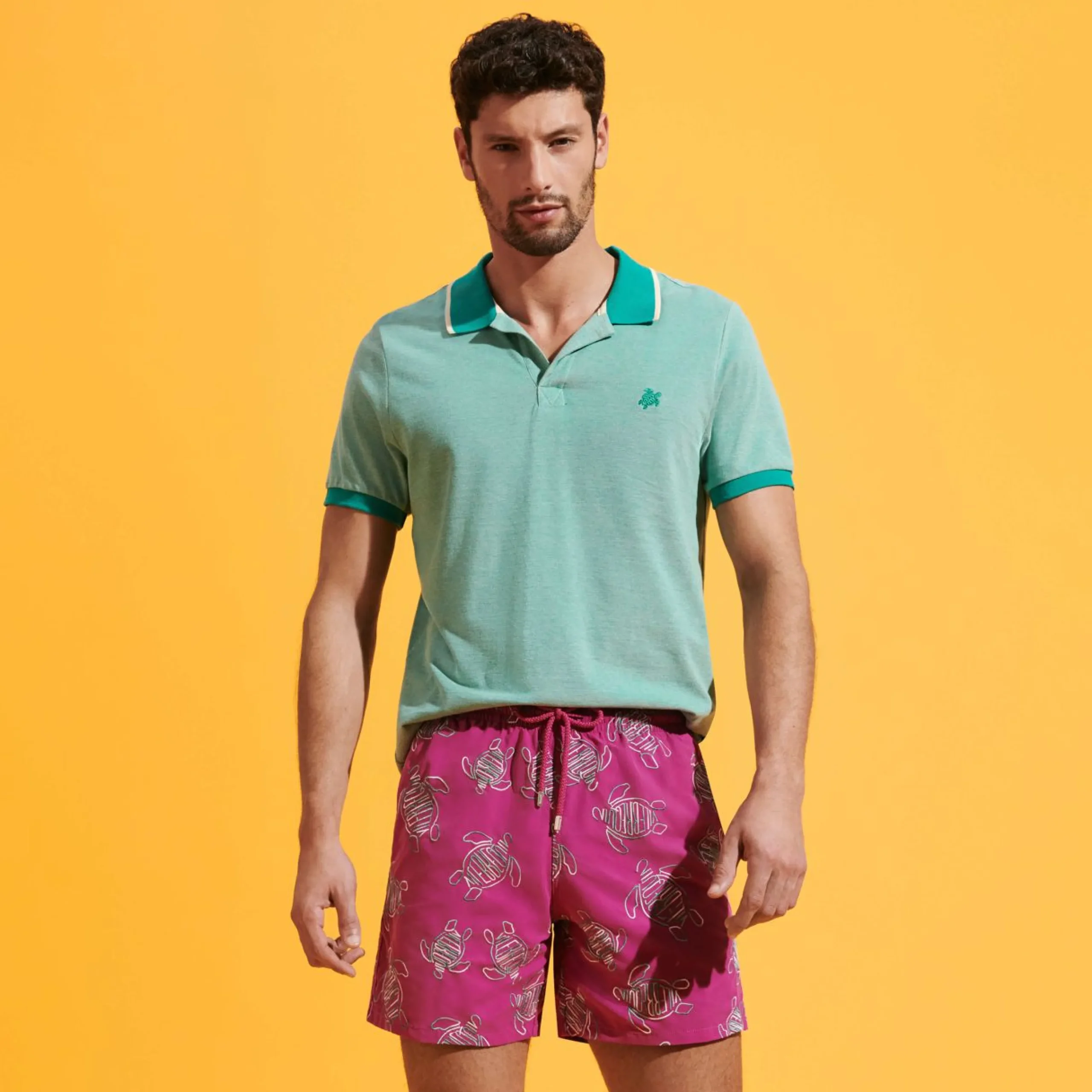 Homme Vilebrequin Le Brodé^Maillot De Bain Brodé Homme Vbq Turtles - Edition Limitee