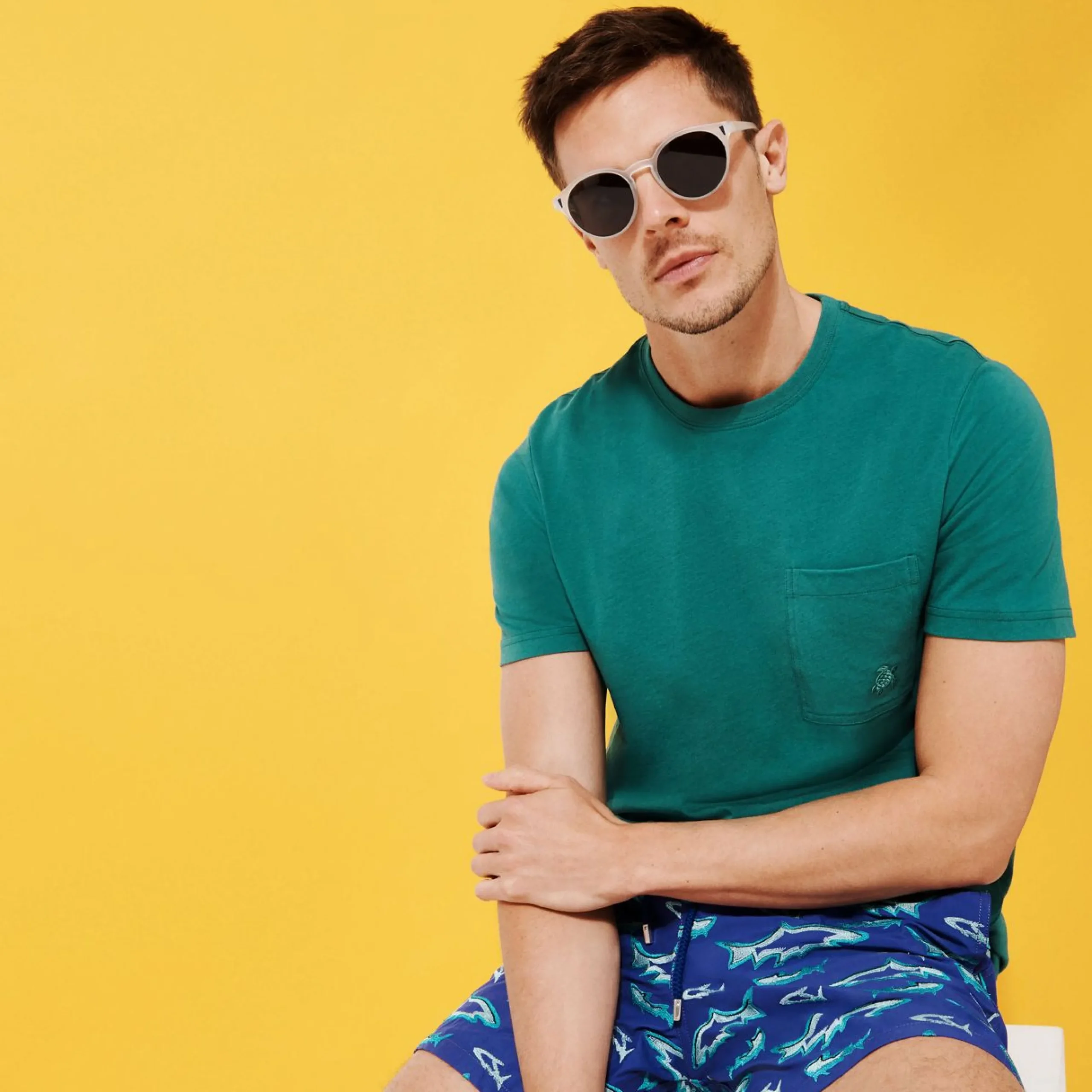 Homme Vilebrequin Le Brodé^Maillot De Bain Brodé Homme Requins 3D - Edition Limitee