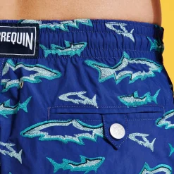 Homme Vilebrequin Le Brodé^Maillot De Bain Brodé Homme Requins 3D - Edition Limitee