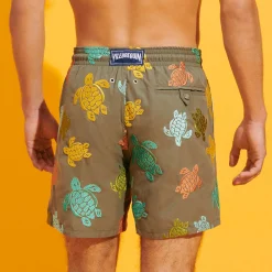 Homme Vilebrequin Le Brodé^Maillot De Bain Brodé Homme Ronde Tortues Multicolores - Edition Limitee