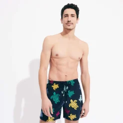 Homme Vilebrequin Le Brodé^Maillot De Bain Brodé Homme Ronde Tortues Multicolores - Edition Limitee