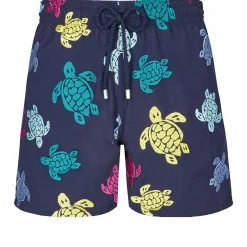 Homme Vilebrequin Le Brodé^Maillot De Bain Brodé Homme Ronde Tortues Multicolores - Edition Limitee
