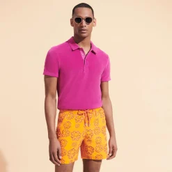Homme Vilebrequin Le Père & Fils^Maillot De Bain Brodé Homme Poulpes Neon - Edition Limitee