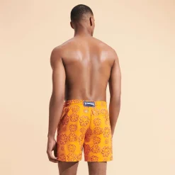 Homme Vilebrequin Le Père & Fils^Maillot De Bain Brodé Homme Poulpes Neon - Edition Limitee