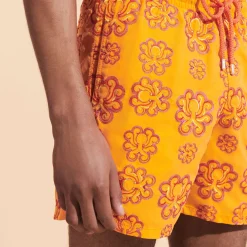 Homme Vilebrequin Le Père & Fils^Maillot De Bain Brodé Homme Poulpes Neon - Edition Limitee