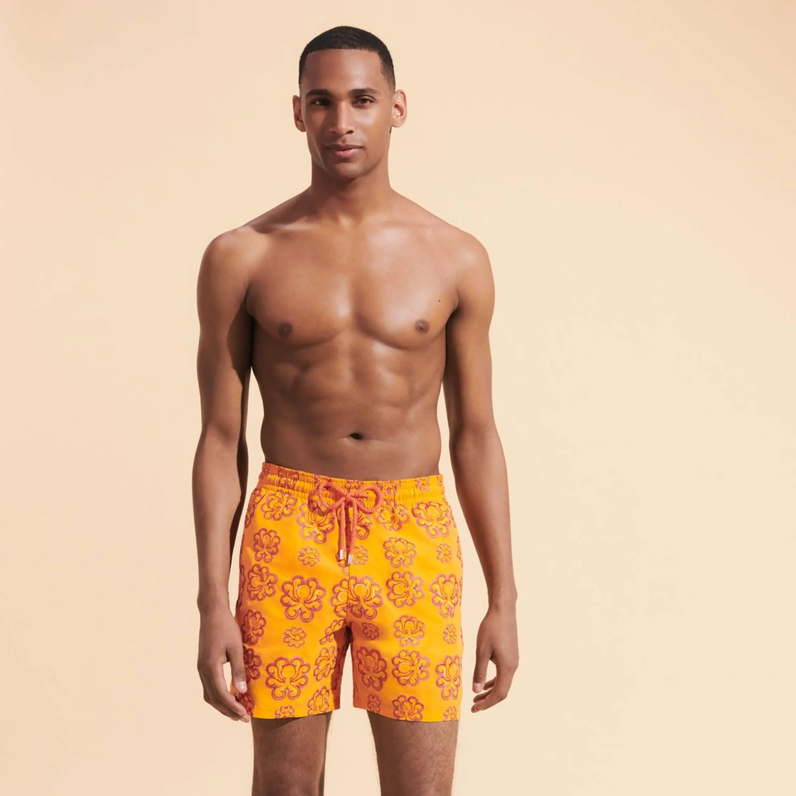 Homme Vilebrequin Le Père & Fils^Maillot De Bain Brodé Homme Poulpes Neon - Edition Limitee