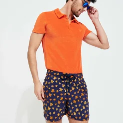Homme Vilebrequin Le Brodé^Maillot De Bain Brodé Homme Micro Ronde Des Tortues - Edition Limitee