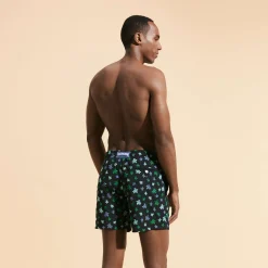 Homme Vilebrequin Le Brodé^Maillot De Bain Brodé Homme Micro Ronde Des Tortues Rainbow - Edition Limitee