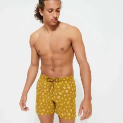 Homme Vilebrequin Le Brodé^Maillot De Bain Brodé Homme Micro Ronde Des Tortues - Edition Limitee