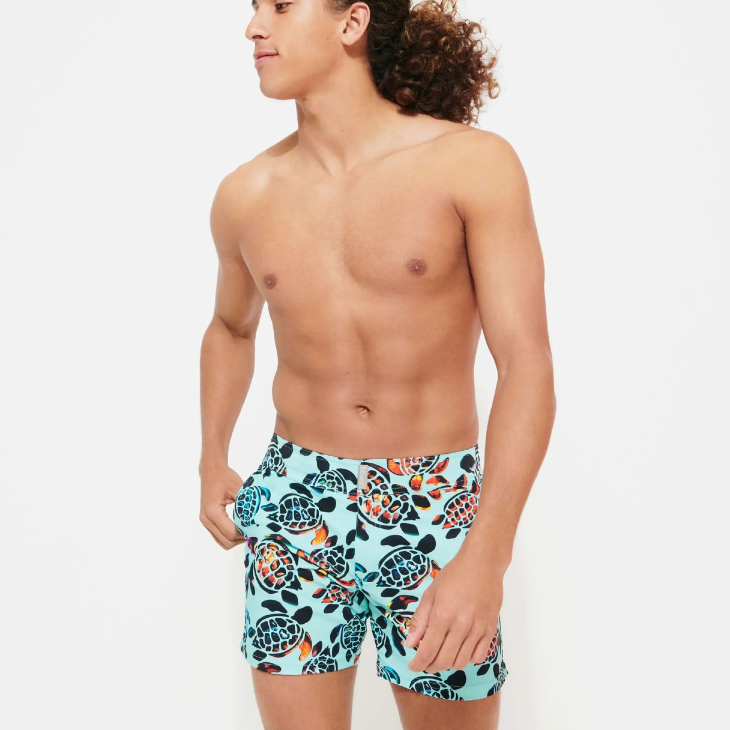 Homme Vilebrequin La Ceinture Plate^Maillot De Bain Ceinture Plate Homme Screen Turtles