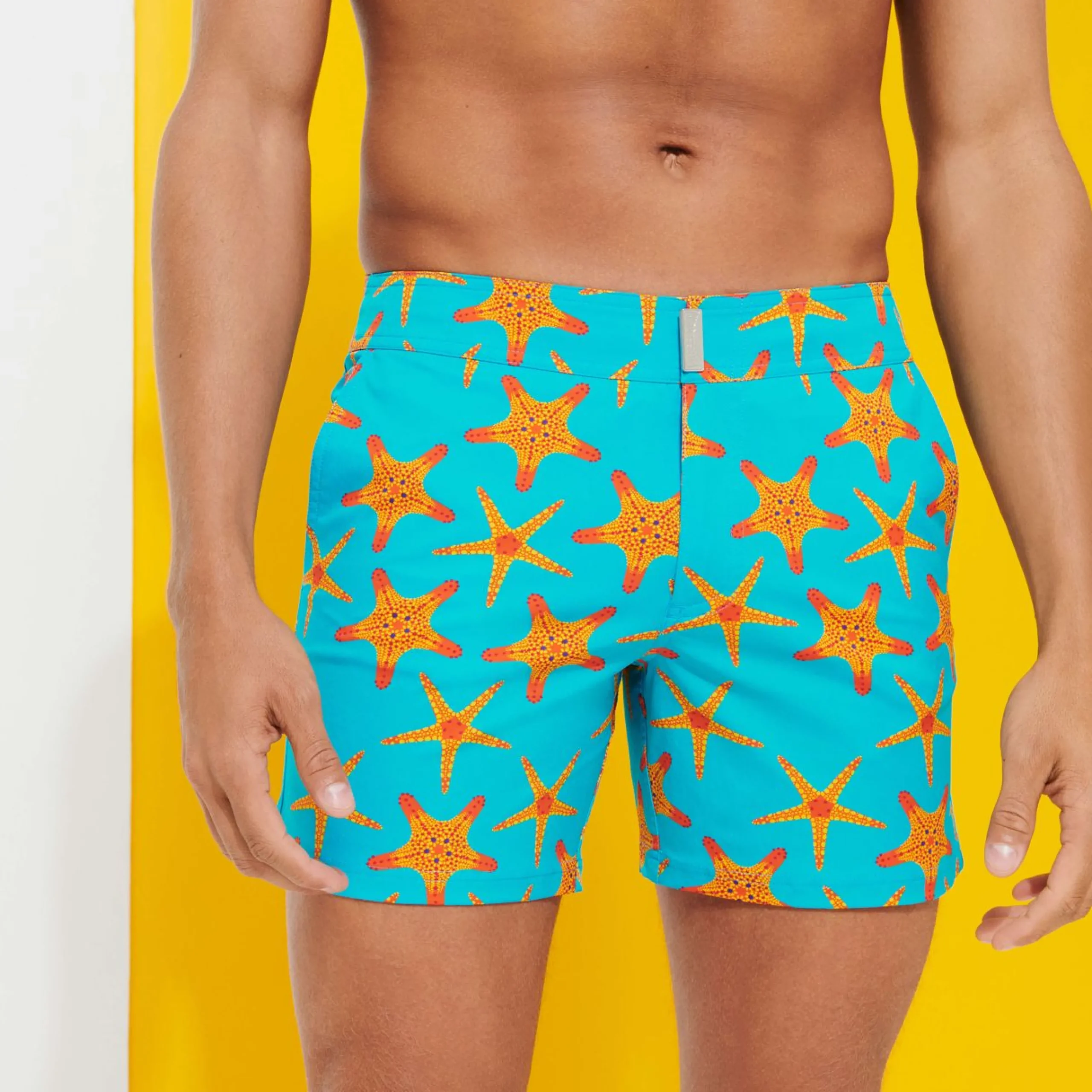 Homme Vilebrequin Le Stretch^Maillot De Bain Ceinture Plate Homme Starfish Dance