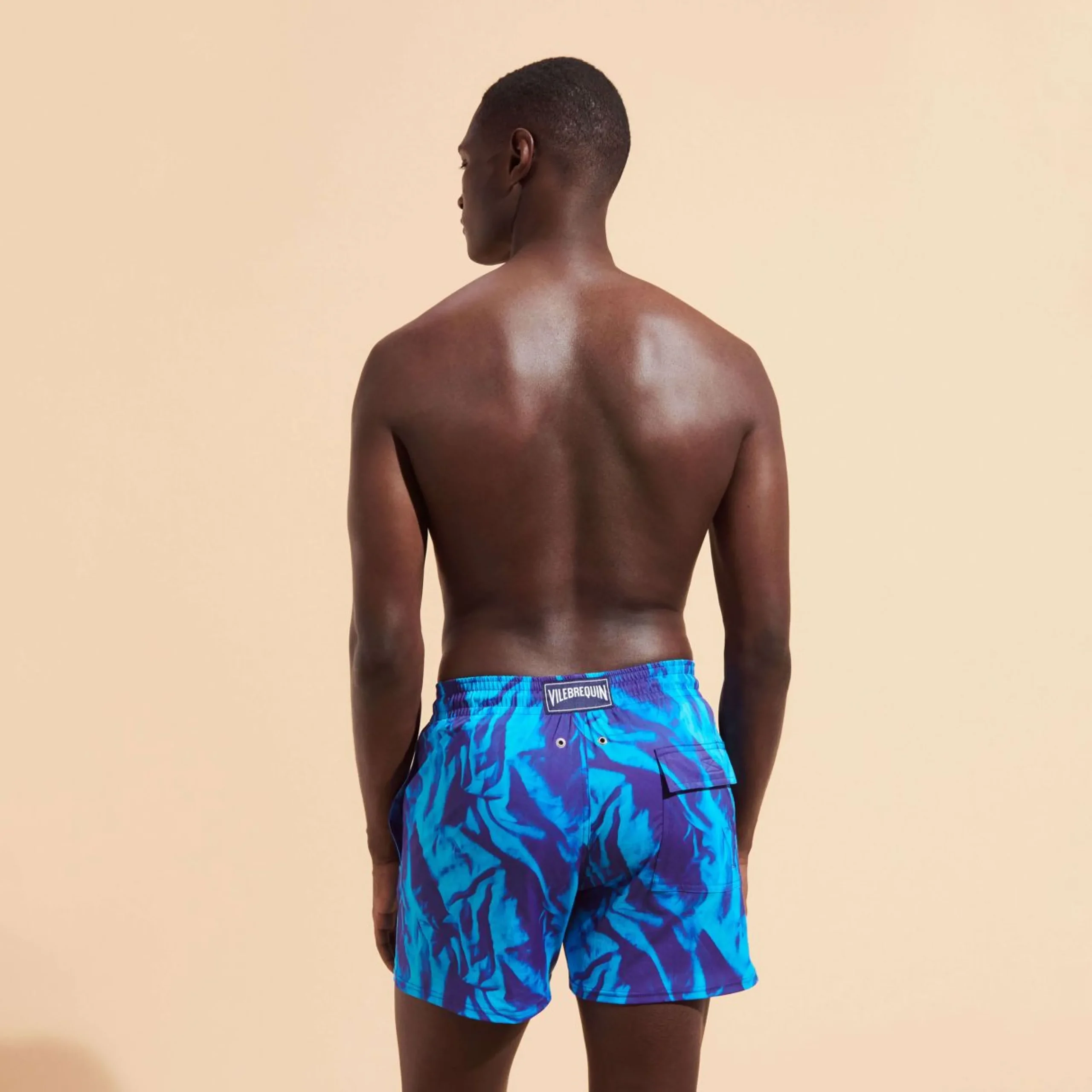 Homme Vilebrequin Le Stretch^Maillot De Bain Court Homme Stretch Les Draps Froisses