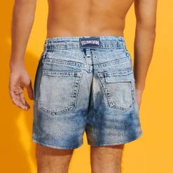 Homme Vilebrequin Le Stretch^Maillot De Bain Court Homme Stretch Denim