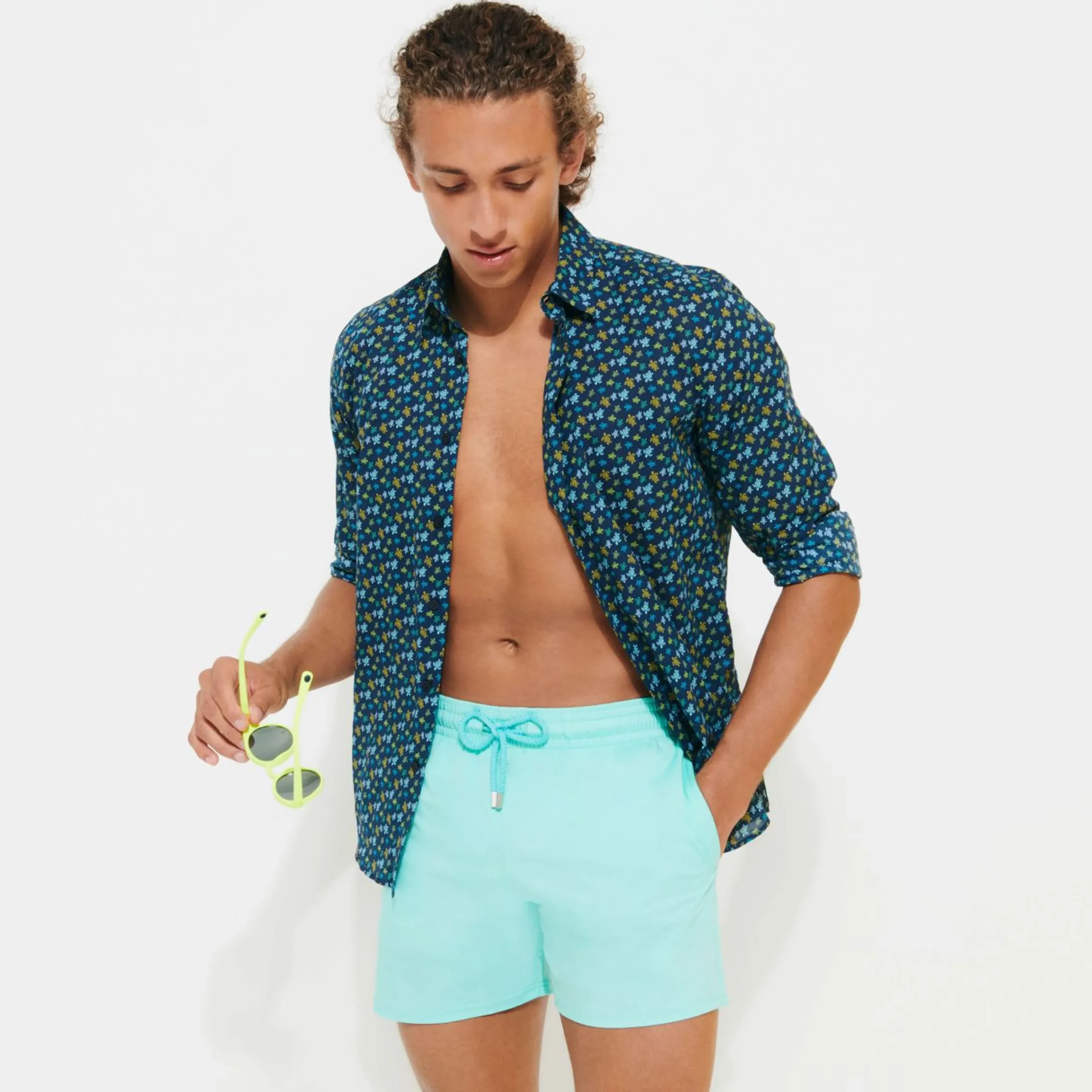 Homme Vilebrequin Le Stretch^Maillot De Bain Court Stretch Homme Uni