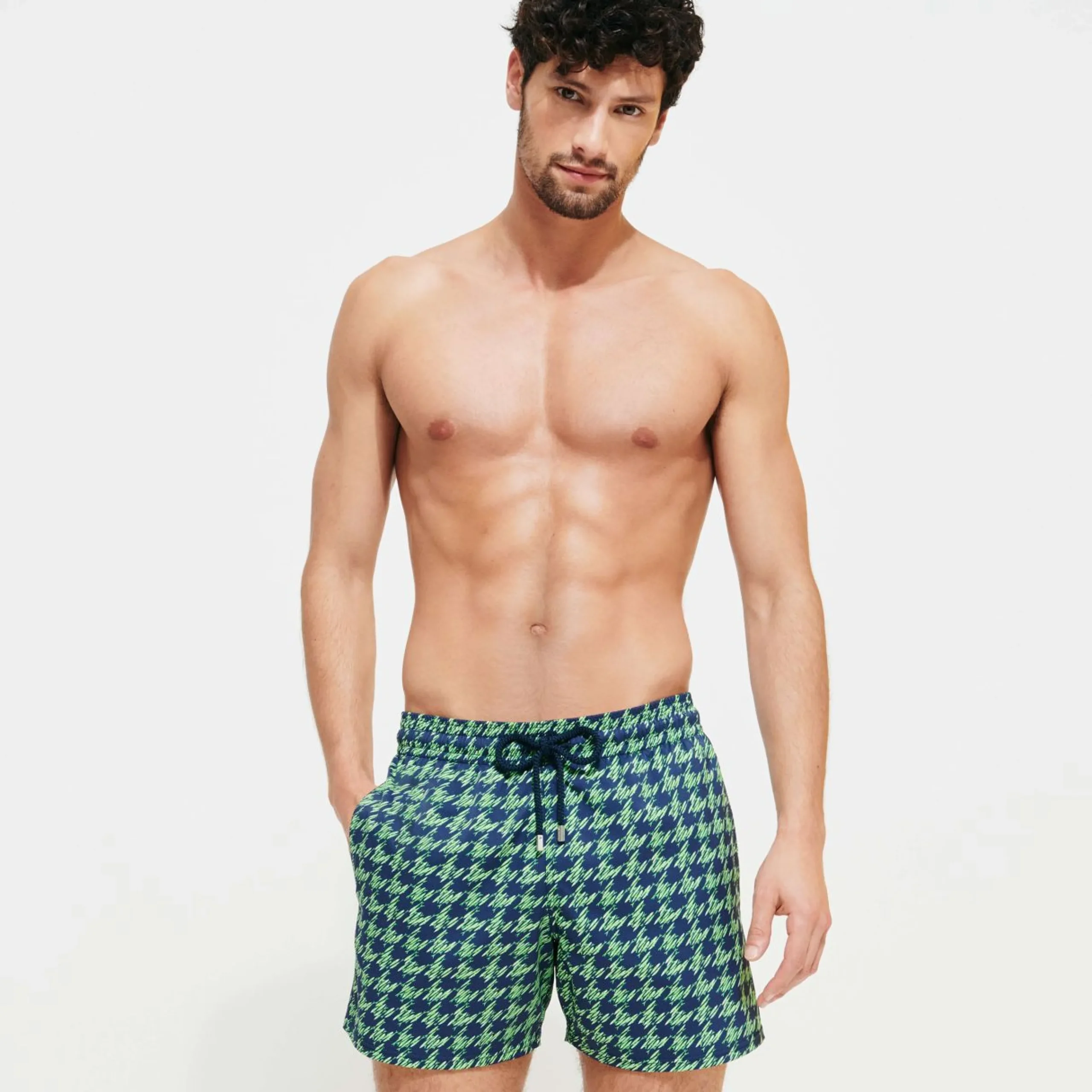 Homme Vilebrequin Le Stretch^Maillot De Bain Court Stretch Homme Fish Foot