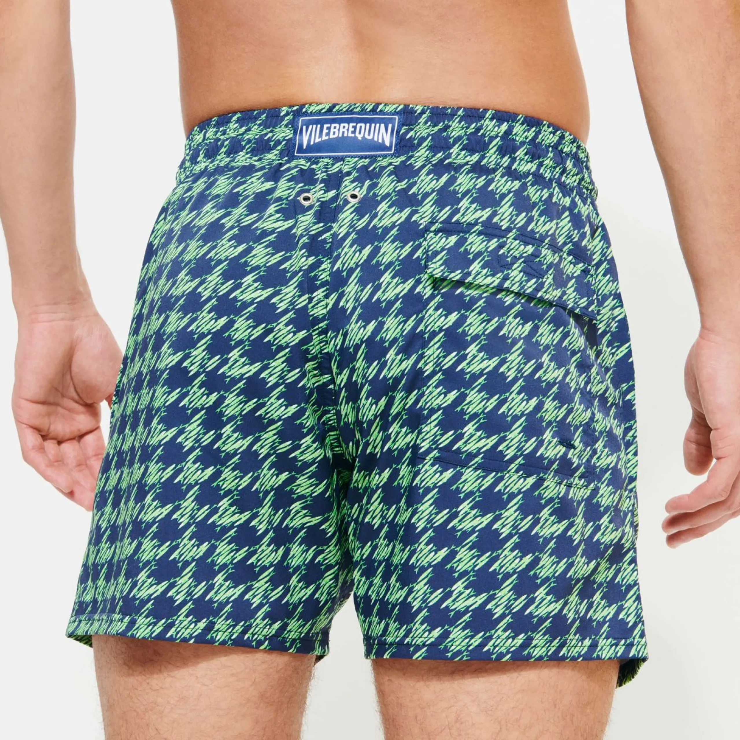 Homme Vilebrequin Le Stretch^Maillot De Bain Court Stretch Homme Fish Foot