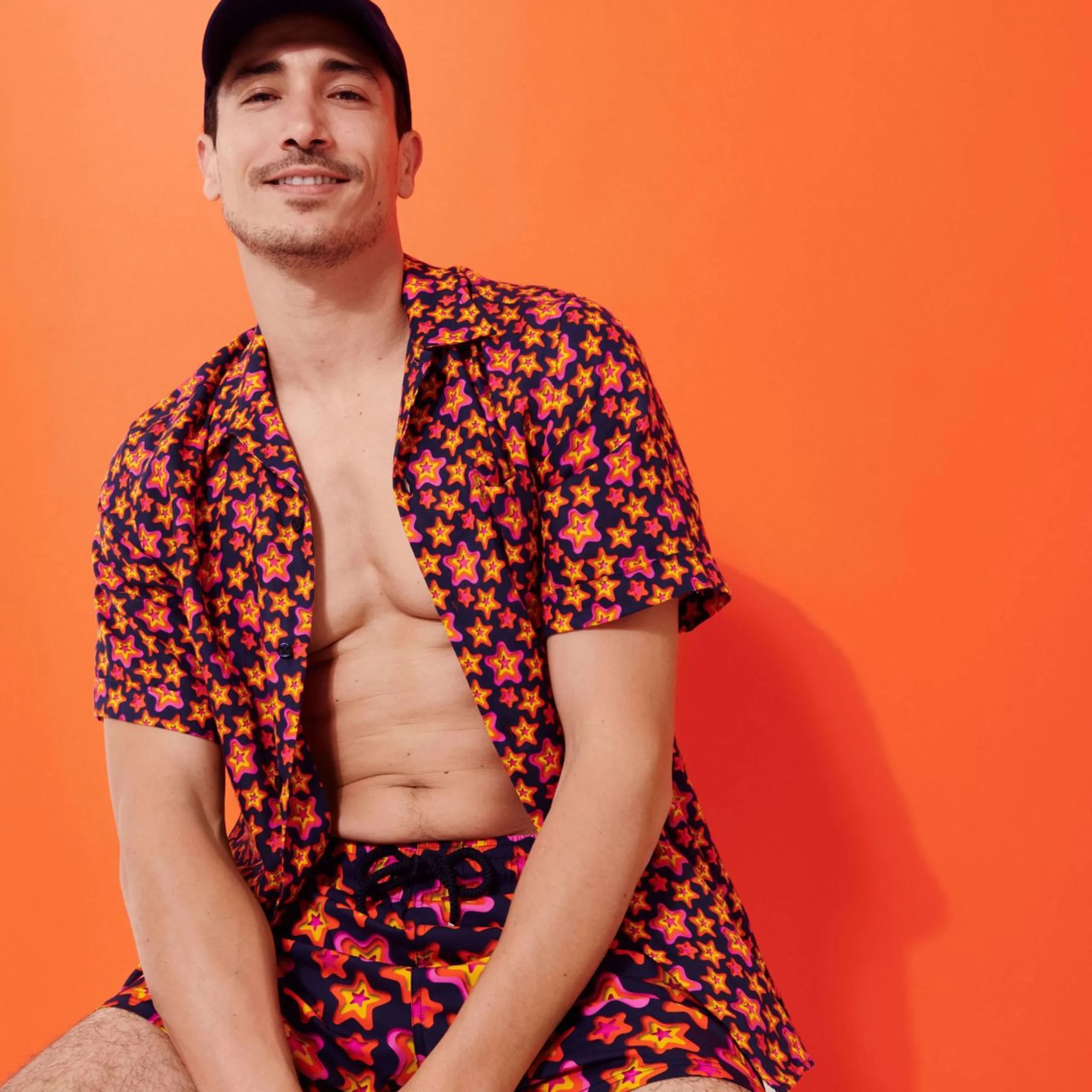 Homme Vilebrequin Le Stretch^Maillot De Bain Court Stretch Homme Stars Gift