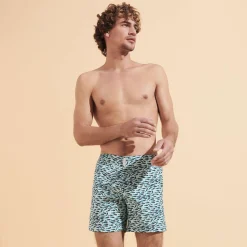 Homme Vilebrequin Le Père & Fils^Maillot De Bain Court Strech Ceinture Plate Homme Gulf Stream